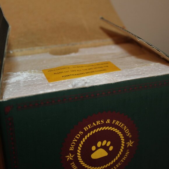 Boyds Bears Christmas Train Jingle Elfbeary In the Hopper Car Vintage 2003 w Box - Picture 8 of 11